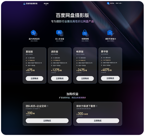 Business matrix · 未购买套餐用户登录